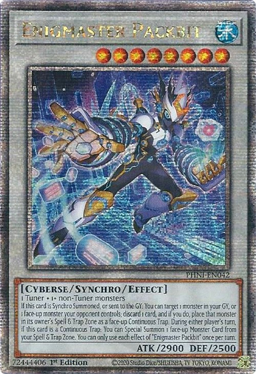 Enigmaster Packbit [PHNI-EN042] Quarter Century Secret Rare Yu-Gi-Oh!