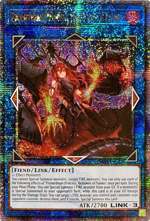 Promethean Princess, Bestower of Flames [PHNI-EN052] Quarter Century Secret Rare Yu-Gi-Oh!