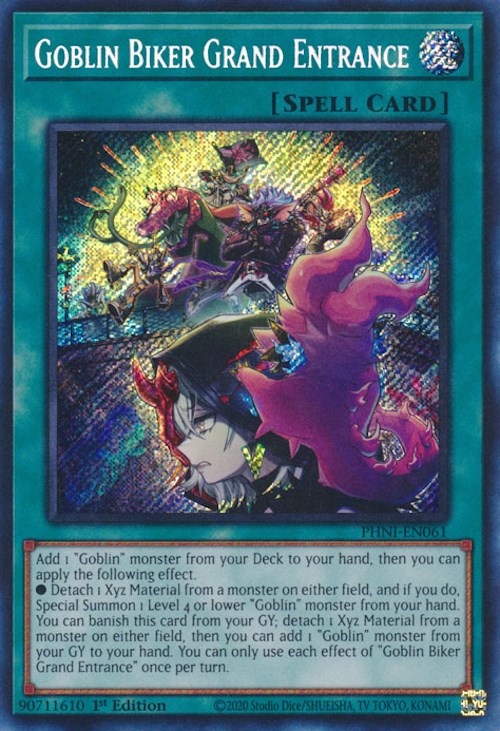 Goblin Biker Grand Entrance [PHNI-EN061] Secret Rare Yu-Gi-Oh!