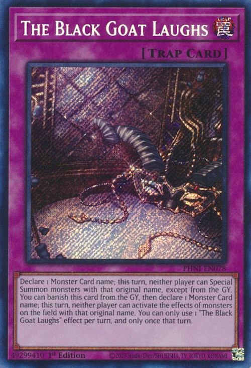 The Black Goat Laughs [PHNI-EN078] Secret Rare Yu-Gi-Oh!