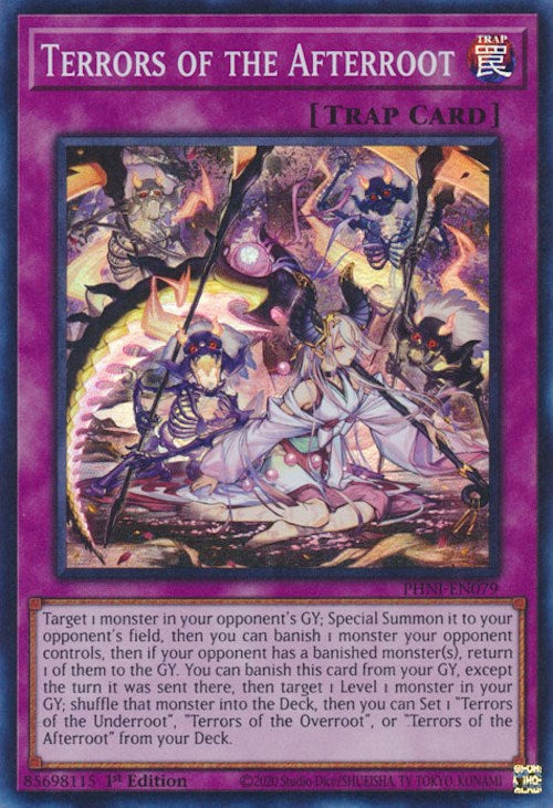Terrors of the Afterroot [PHNI-EN079] Super Rare Yu-Gi-Oh!