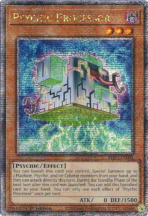 Psychic Processor [PHNI-EN081] Quarter Century Secret Rare Yu-Gi-Oh!
