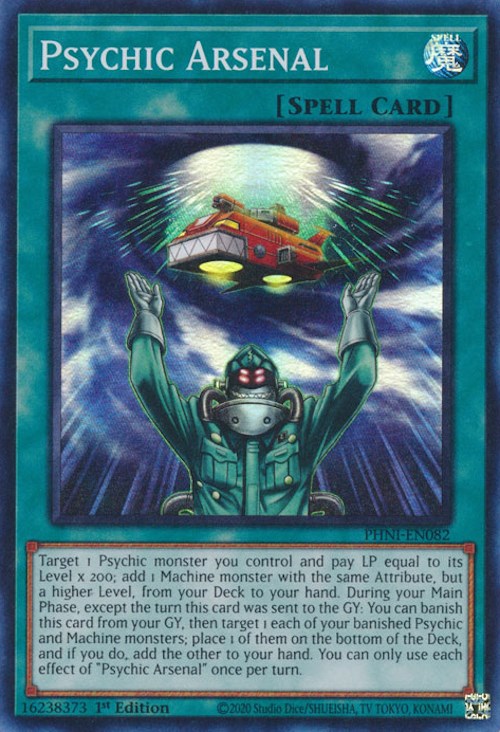 Psychic Arsenal [PHNI-EN082] Super Rare Yu-Gi-Oh!