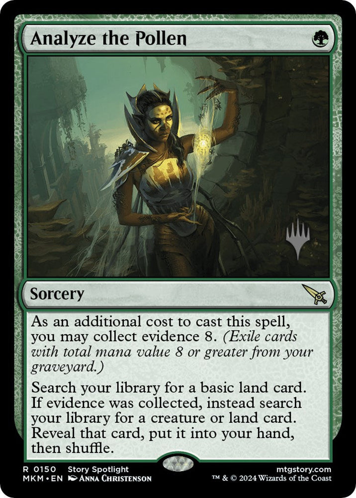 Analyze the Pollen (Promo Pack) [Murders at Karlov Manor Promos] Magic: The Gathering