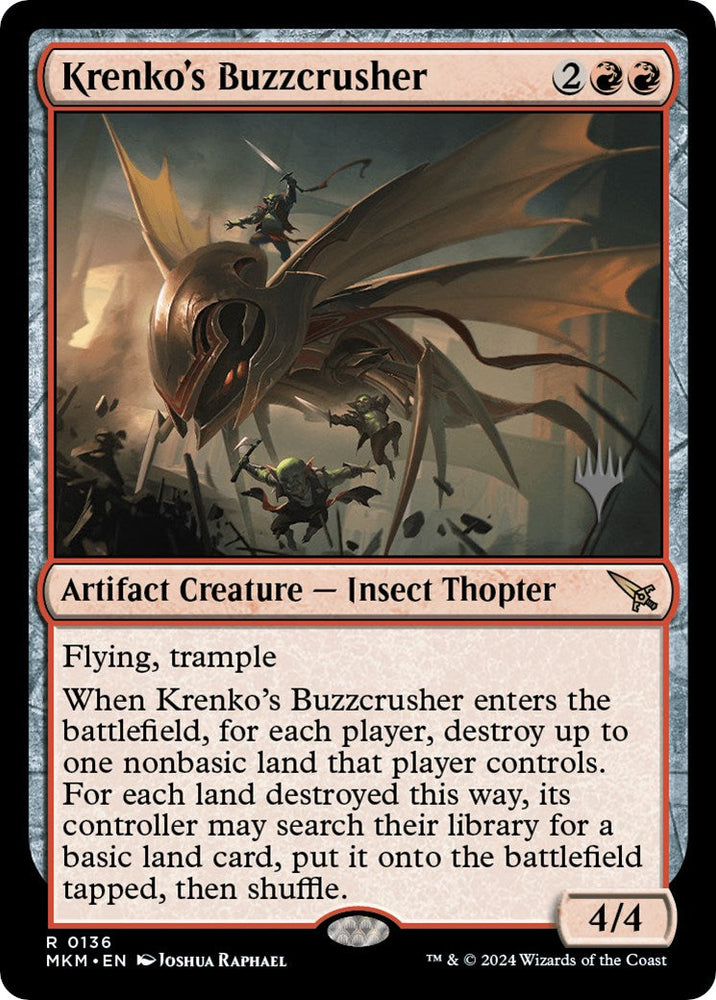 Krenko's Buzzcrusher (Promo Pack) [Murders at Karlov Manor Promos] Magic: The Gathering
