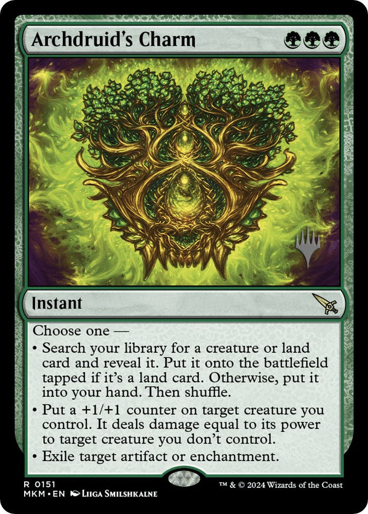 Archdruid's Charm (Promo Pack) [Murders at Karlov Manor Promos] Magic: The Gathering