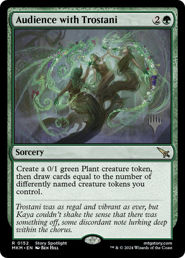 Audience with Trostani (Promo Pack) [Murders at Karlov Manor Promos] Magic: The Gathering