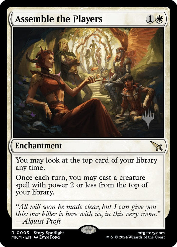 Assemble the Players (Promo Pack) [Murders at Karlov Manor Promos] Magic: The Gathering