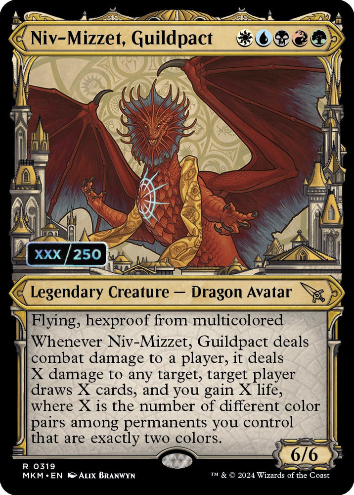 Niv-Mizzet, Guildpact (Serialized) [Murders at Karlov Manor] Magic: The Gathering