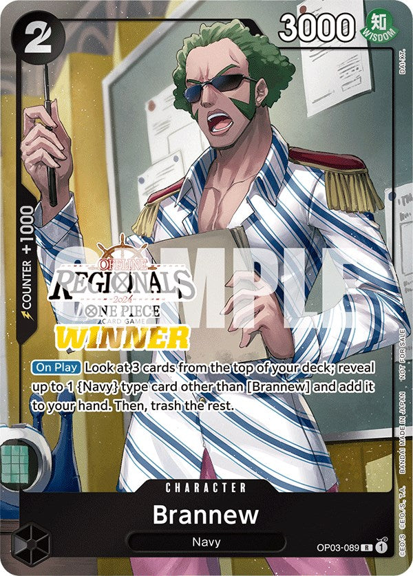 Brannew (Offline Regional 2024) [Winner] [One Piece Promotion Cards] Bandai