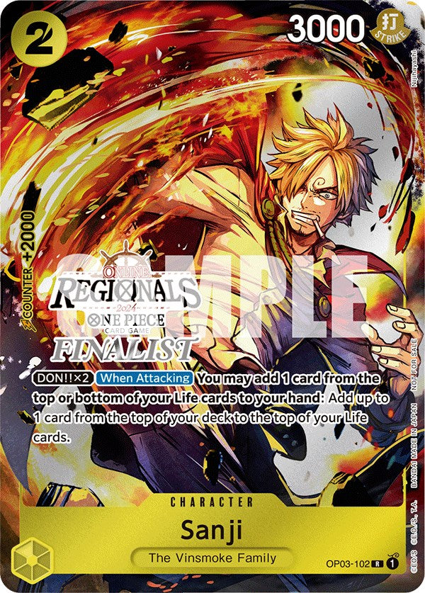 Sanji (Online Regional 2024) [Finalist] [One Piece Promotion Cards] Bandai
