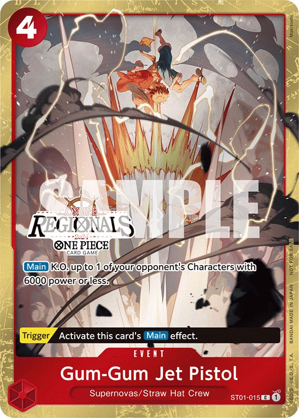 Gum-Gum Jet Pistol (Online Regional 2024) [Participant] [One Piece Promotion Cards] Bandai