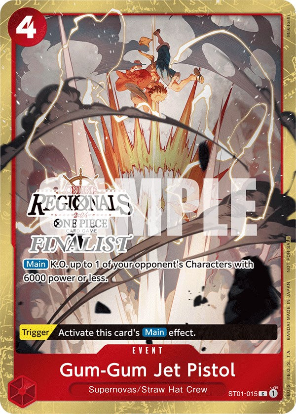 Gum-Gum Jet Pistol (Online Regional 2024) [Finalist] [One Piece Promotion Cards] Bandai
