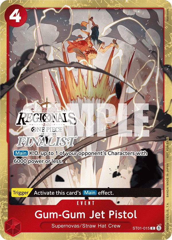 Gum-Gum Jet Pistol (Offline Regional 2024) [Finalist] [One Piece Promotion Cards] Bandai