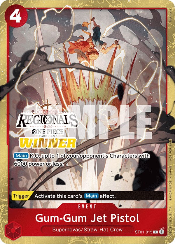 Gum-Gum Jet Pistol (Offline Regional 2024) [Winner] [One Piece Promotion Cards] Bandai