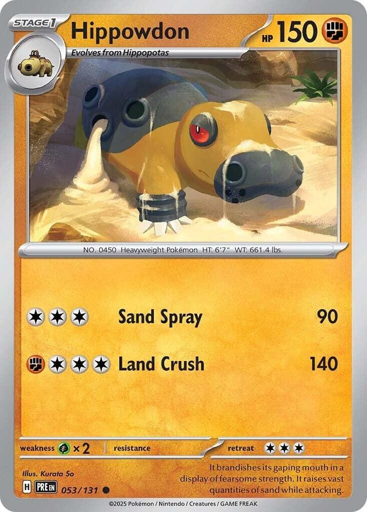 Hippowdon (053/131) [Scarlet & Violet: Prismatic Evolutions] Pokémon