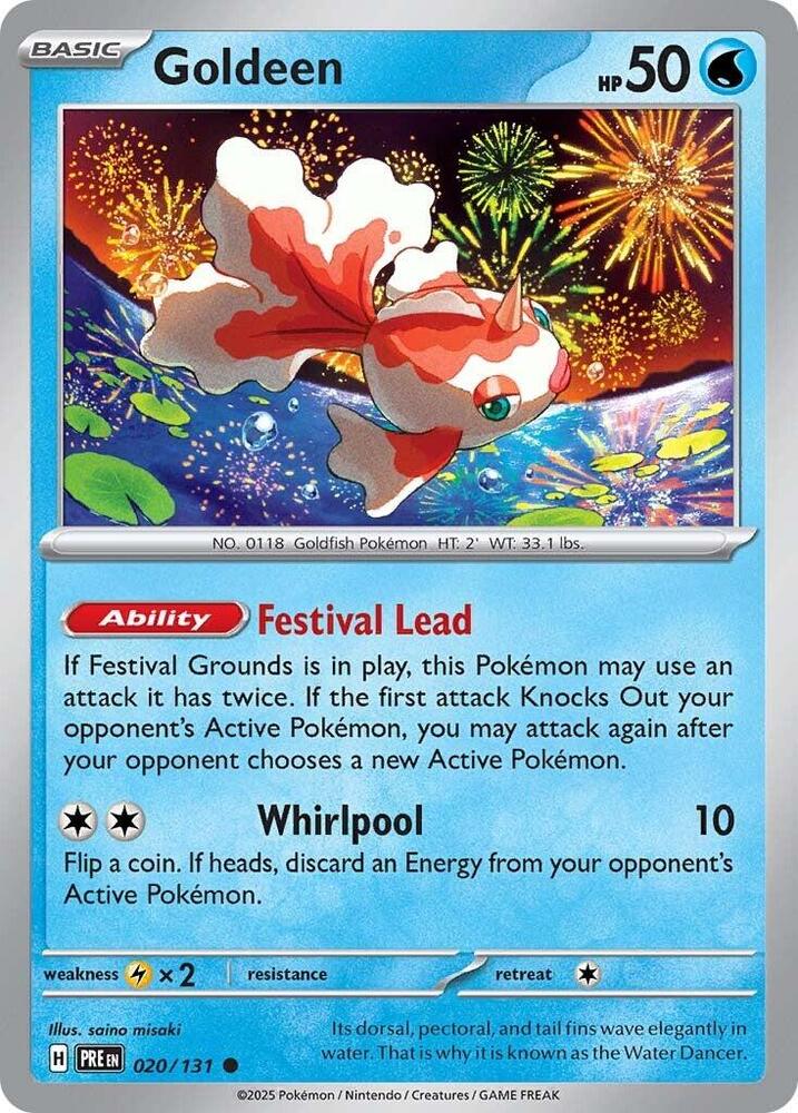 Goldeen (020/131) [Scarlet & Violet: Prismatic Evolutions] Pokémon