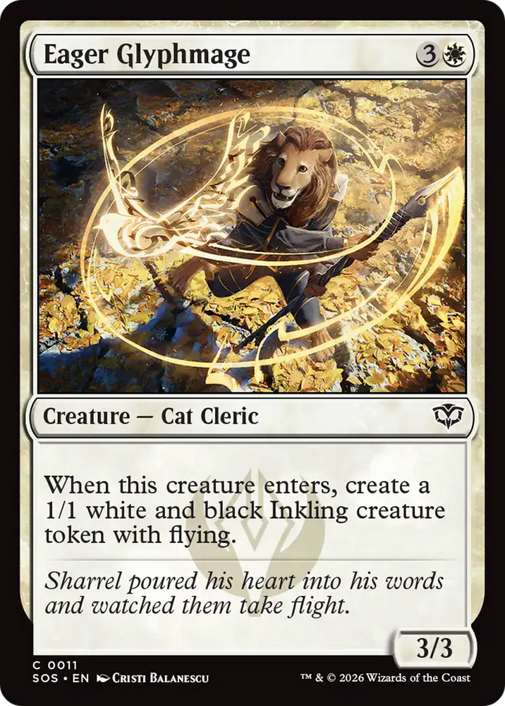Eager Glyphmage [Secrets of Strixhaven] Magic: The Gathering