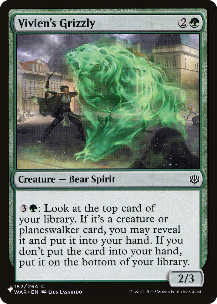 Vivien's Grizzly [The List] Magic: The Gathering