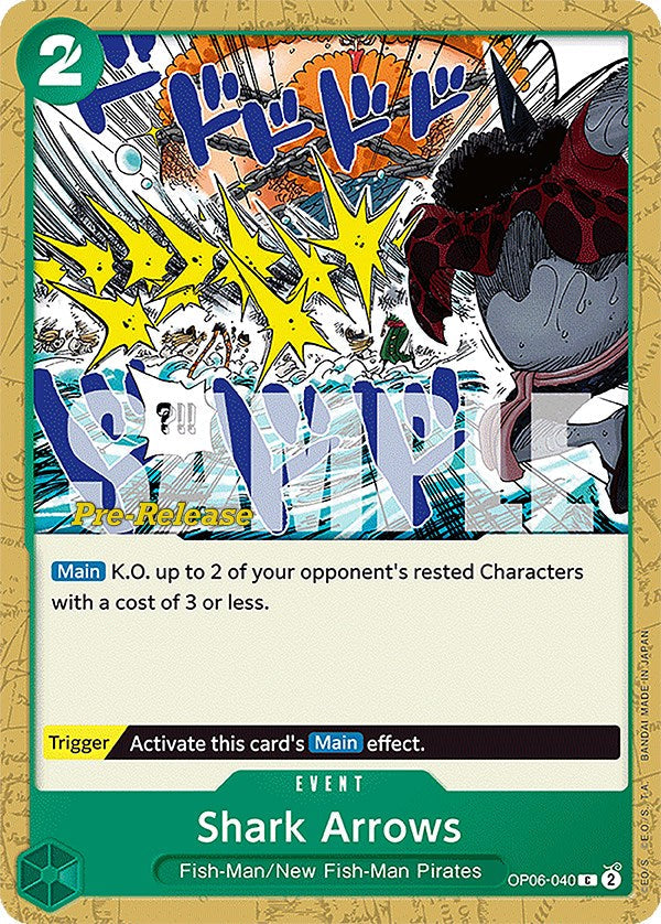 Shark Arrows [Wings of the Captain Pre-Release Cards] Bandai