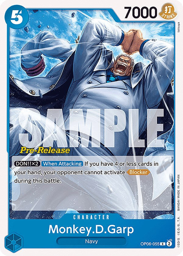 Monkey.D.Garp [Wings of the Captain Pre-Release Cards] Bandai