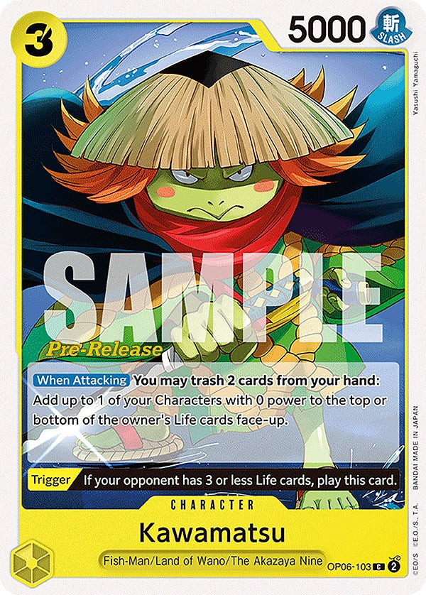 Kawamatsu [Wings of the Captain Pre-Release Cards] Bandai