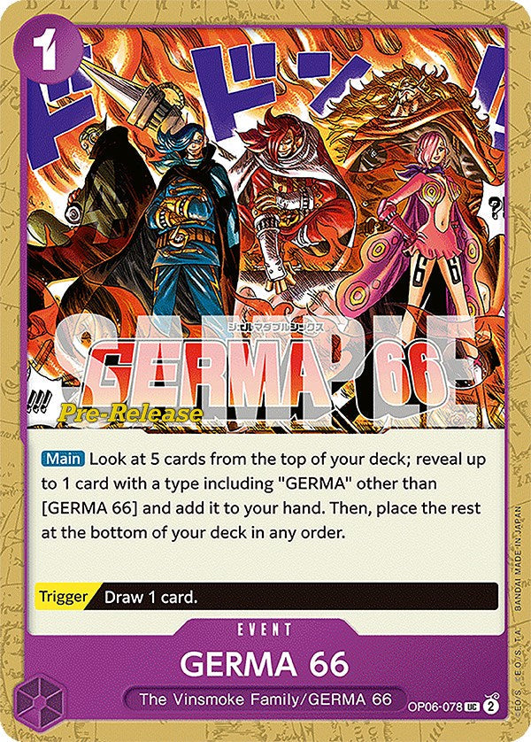 GERMA 66 [Wings of the Captain Pre-Release Cards] Bandai
