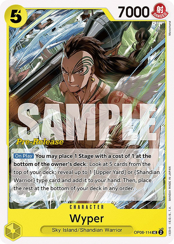 Wyper [Wings of the Captain Pre-Release Cards] Bandai