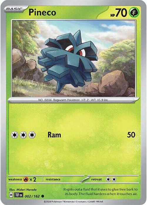 Pineco (002/162) [Scarlet & Violet: Temporal Forces] Pokémon