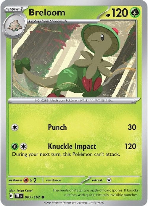 Breloom (007/162) [Scarlet & Violet: Temporal Forces] Pokémon