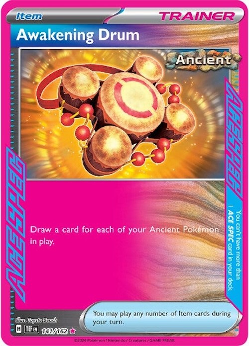 Awakening Drum (141/162) [Scarlet & Violet: Temporal Forces] Pokémon