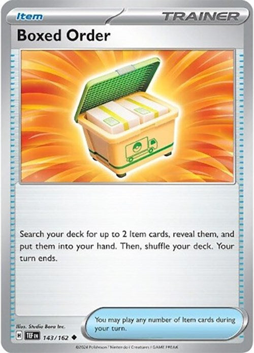 Boxed Order (143/162) [Scarlet & Violet: Temporal Forces] Pokémon