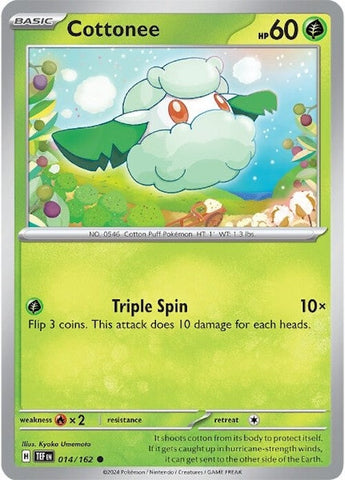 Cottonee (014/162) [Scarlet & Violet: Temporal Forces] Pokémon