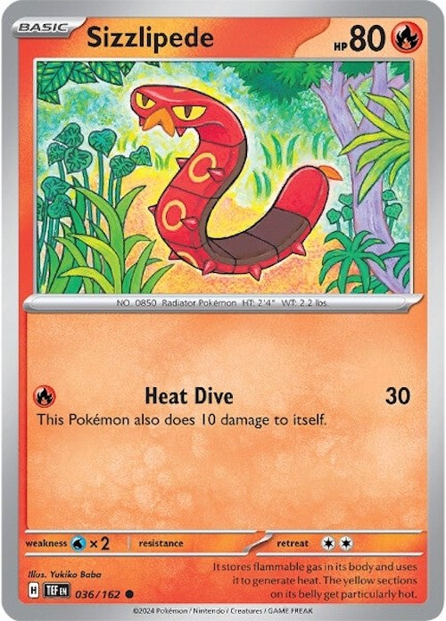 Sizzlipede (036/162) [Scarlet & Violet: Temporal Forces] Pokémon