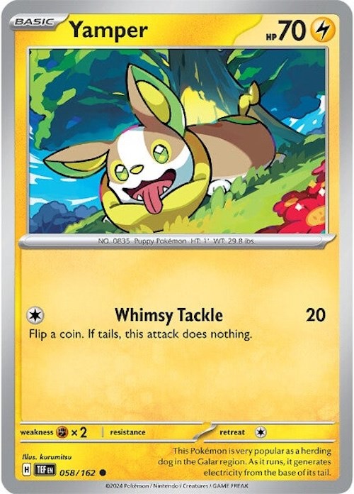 Yamper (058/162) [Scarlet & Violet: Temporal Forces] Pokémon
