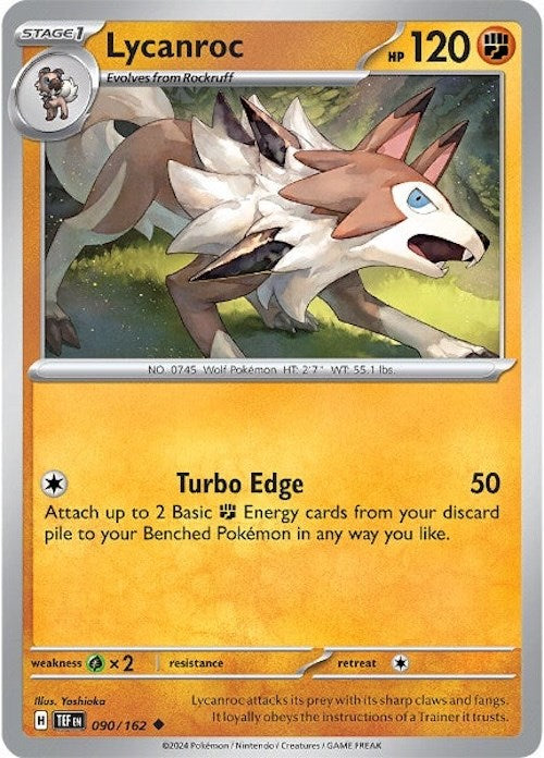Lycanroc (090/162) [Scarlet & Violet: Temporal Forces] Pokémon