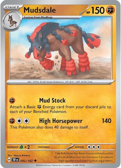 Mudsdale (092/162) [Scarlet & Violet: Temporal Forces] Pokémon
