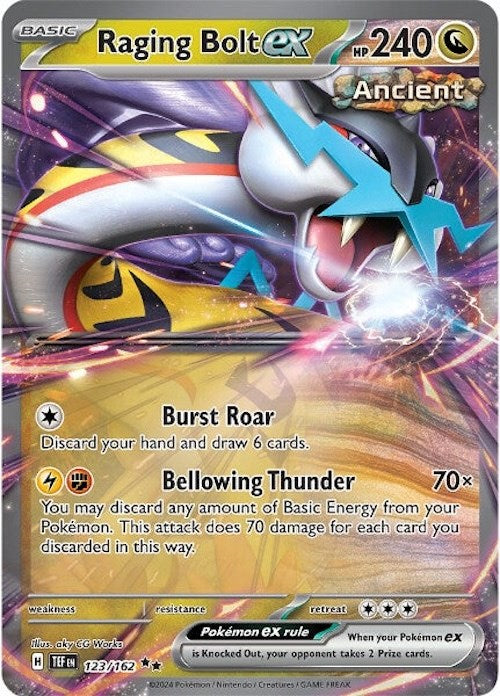 Raging Bolt ex (123/162) [Scarlet & Violet: Temporal Forces] Pokémon