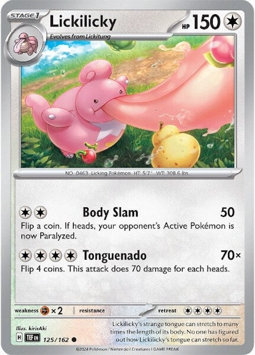 Lickilicky (125/162) [Scarlet & Violet: Temporal Forces] Pokémon