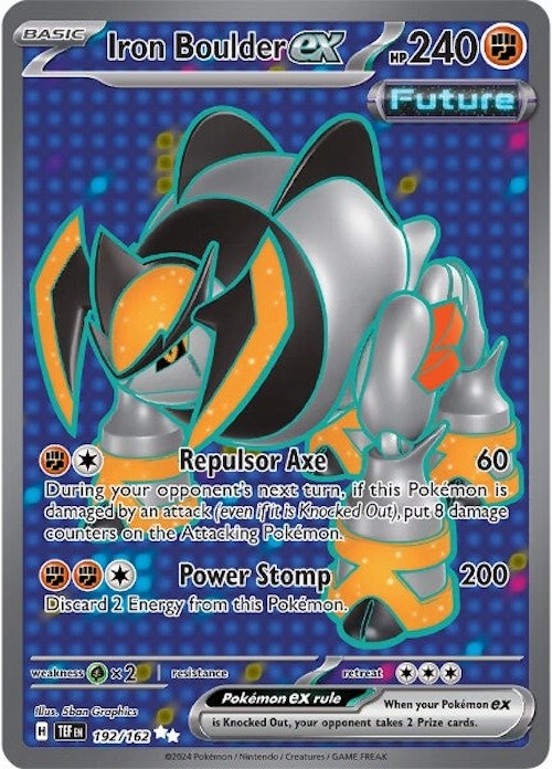 Iron Boulder ex (192/162) [Scarlet & Violet: Temporal Forces] Pokémon