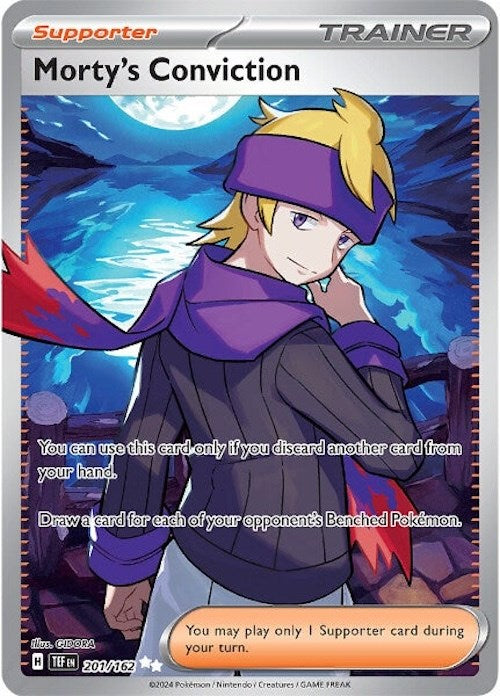 Morty's Conviction (201/162) [Scarlet & Violet: Temporal Forces] Pokémon