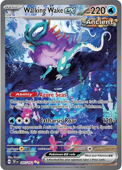Walking Wake ex (205/162) [Scarlet & Violet: Temporal Forces] Pokémon