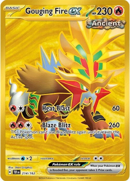 Gouging Fire ex (214/162) [Scarlet & Violet: Temporal Forces] Pokémon
