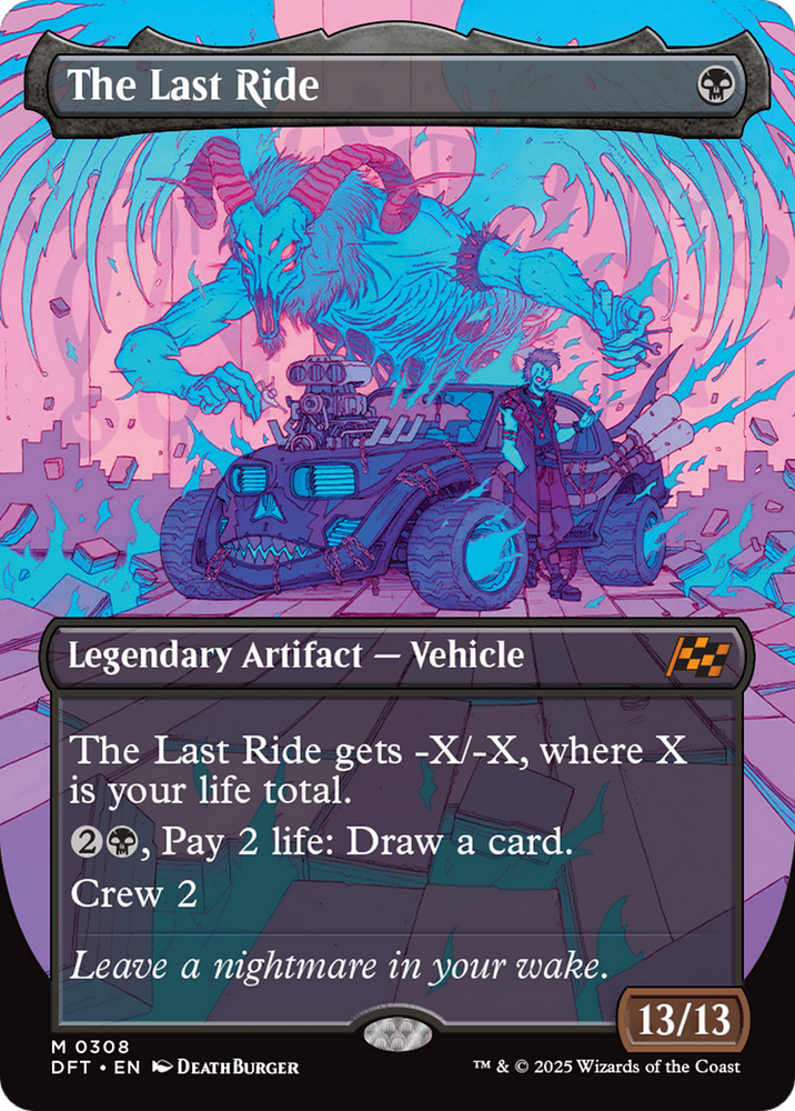 The Last Ride (Borderless) [Aetherdrift] Magic: The Gathering