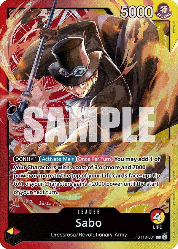 Sabo [Ultra Deck: The Three Brothers] Bandai