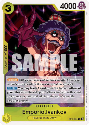 Emporio.Ivankov [Ultra Deck: The Three Brothers] Bandai
