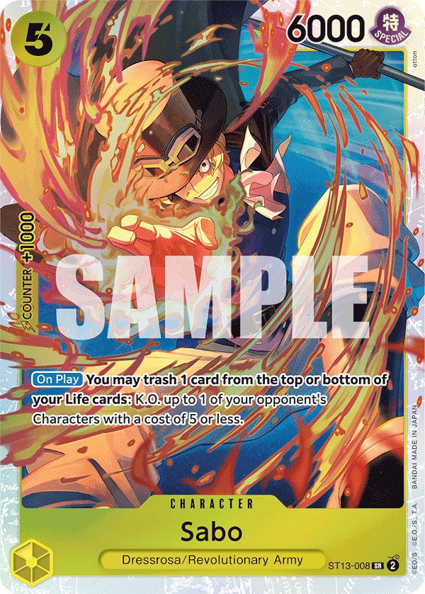 Sabo [Ultra Deck: The Three Brothers] Bandai