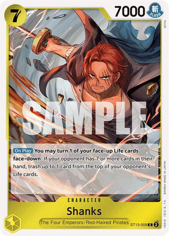 Shanks [Ultra Deck: The Three Brothers] Bandai