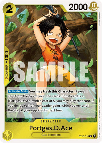 Portgas.D.Ace [Ultra Deck: The Three Brothers] Bandai