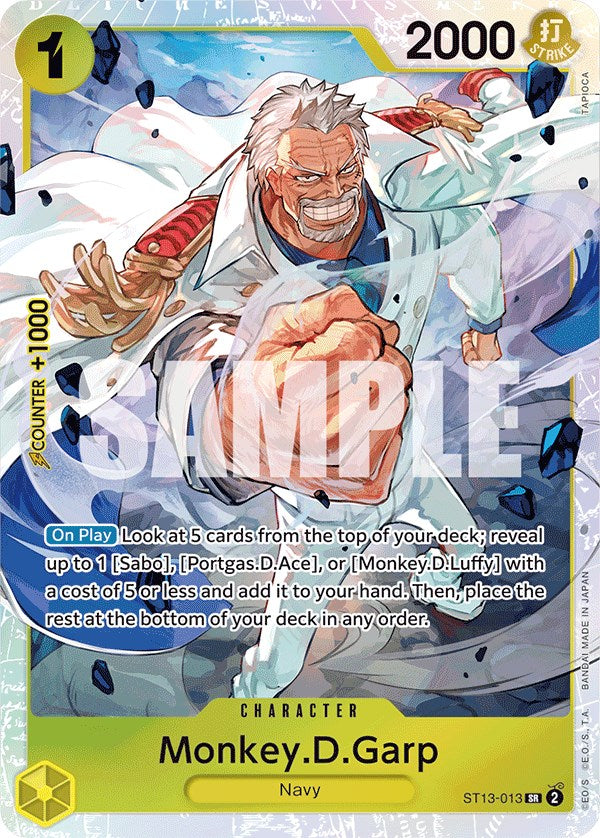Monkey.D.Garp [Ultra Deck: The Three Brothers] Bandai